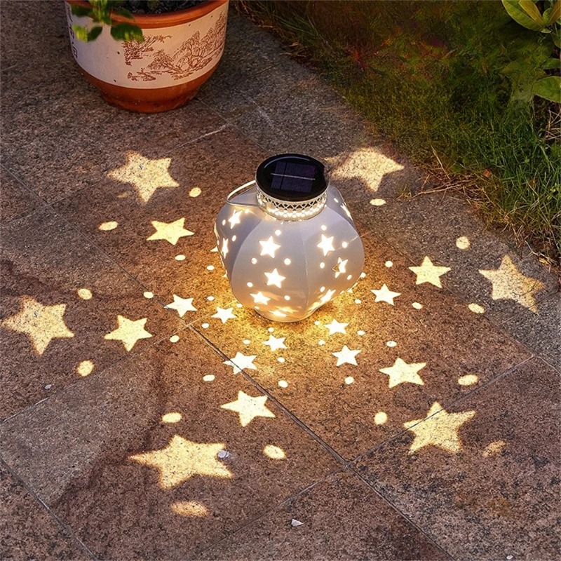Renewable Energy Solar - Garden Star Projector Lamp Hanging Solar