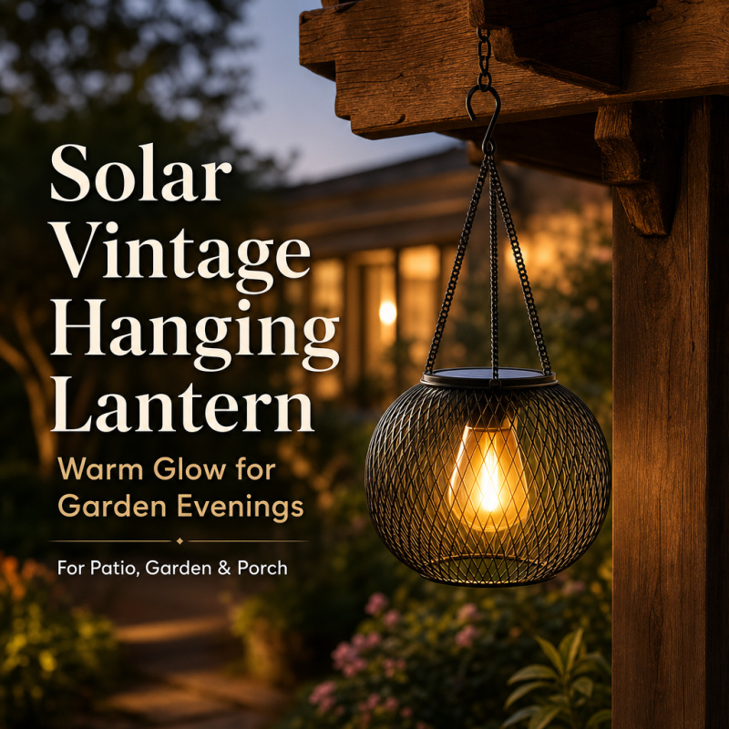 Renewable Energy Solar - Solar Powered LED Hanging Floor Lamp