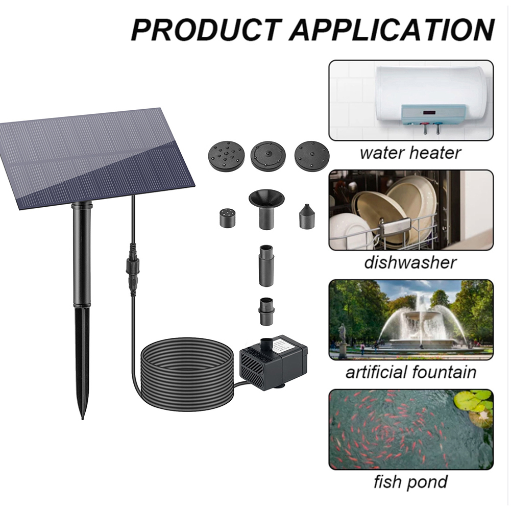 5W 5V Water Fountain Garden De - огляд і ціна Solar Pool Pump Kit
