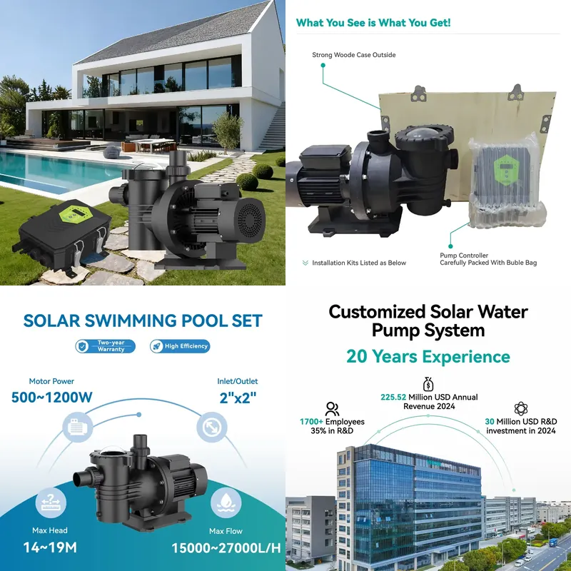 Veichi Manufacturer Supply 2 I - огляд і ціна Solar Pool Pump Kit