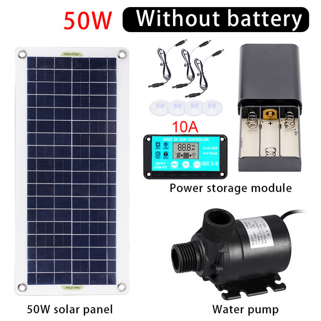 50W Solar Power Water Pump Set - огляд і ціна Solar Pool Pump Kit